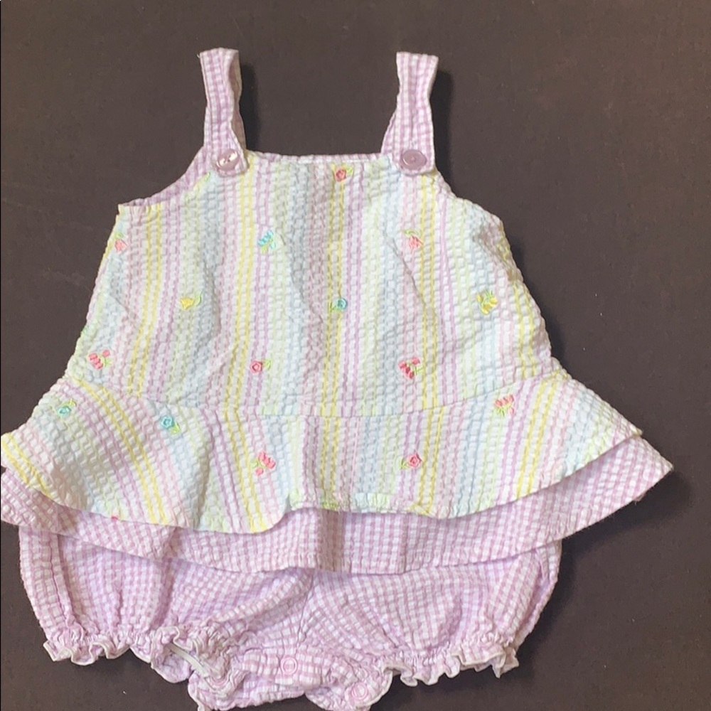 BT Kids Seersucker Pastel Onesie 12months